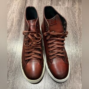 Men's Brown High-Top Sneakers